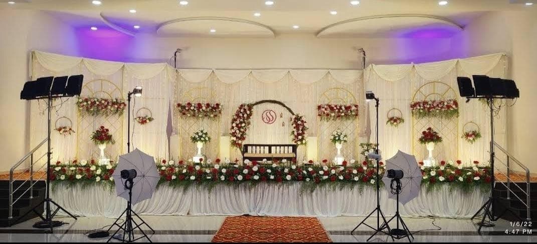 Grand Reception Stage & Monogram Arch