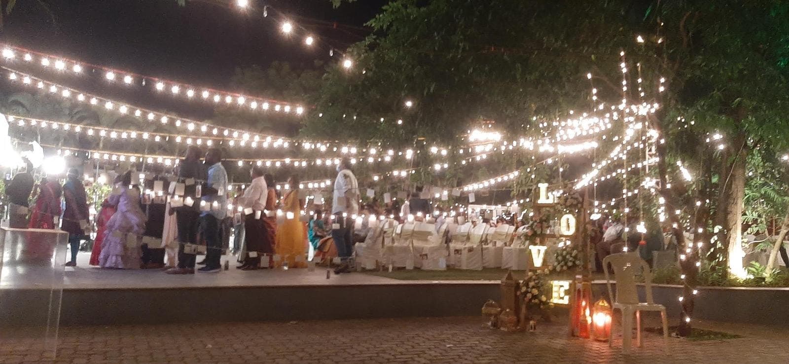 Starlit Fairy Light Outdoor Canopy