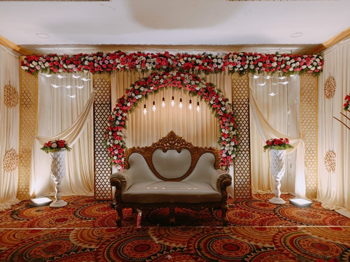 Grand Floral Crown Reception Stage